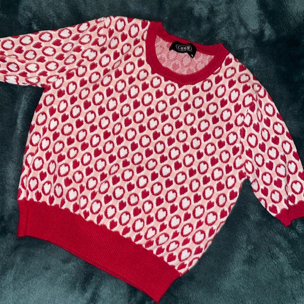 Cider hearts sweater top